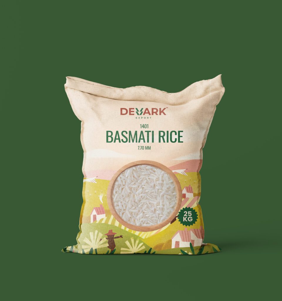 1401 Basmati Rice 7.70mm, long-grain, aromatic.