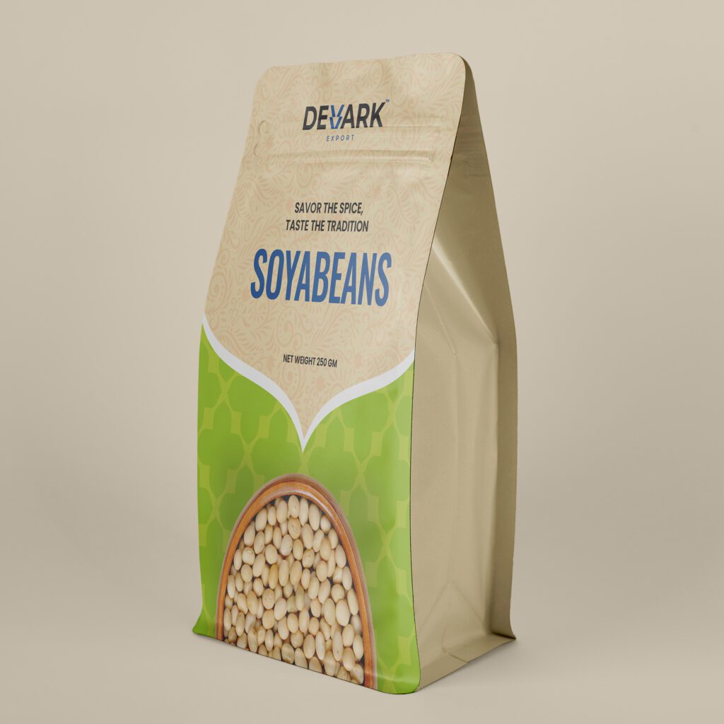 Close-up of Raw Soybeans in a Bowl