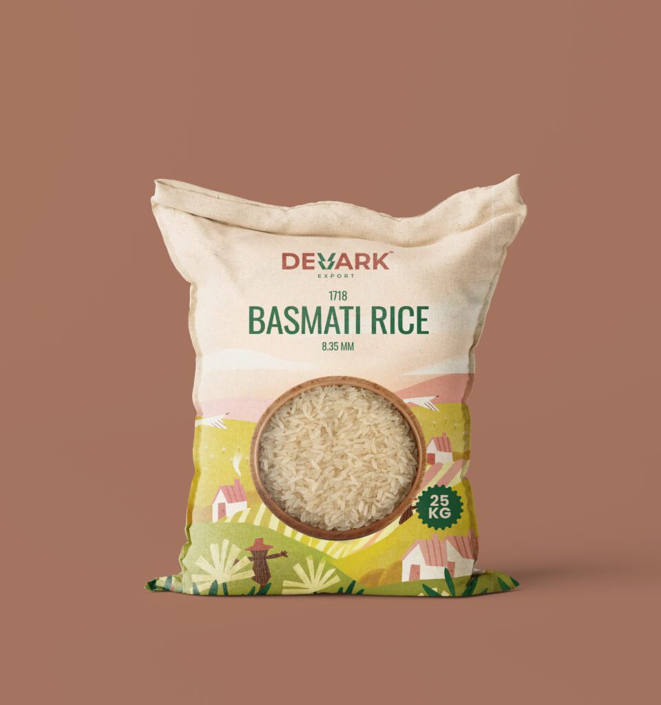 1718 Basmati Rice (8.35 mm) – Premium, long-grain, aromatic rice