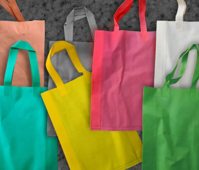 a group of colorful bags